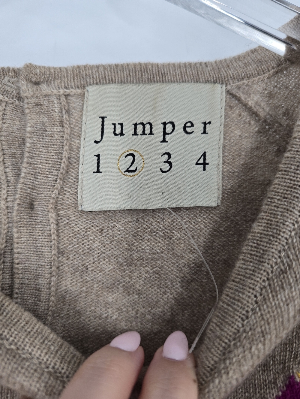 Jumper 1234 Cashmere Shooting Star Sweater Size 2 UK 10 US M - Picture 2 of 6
